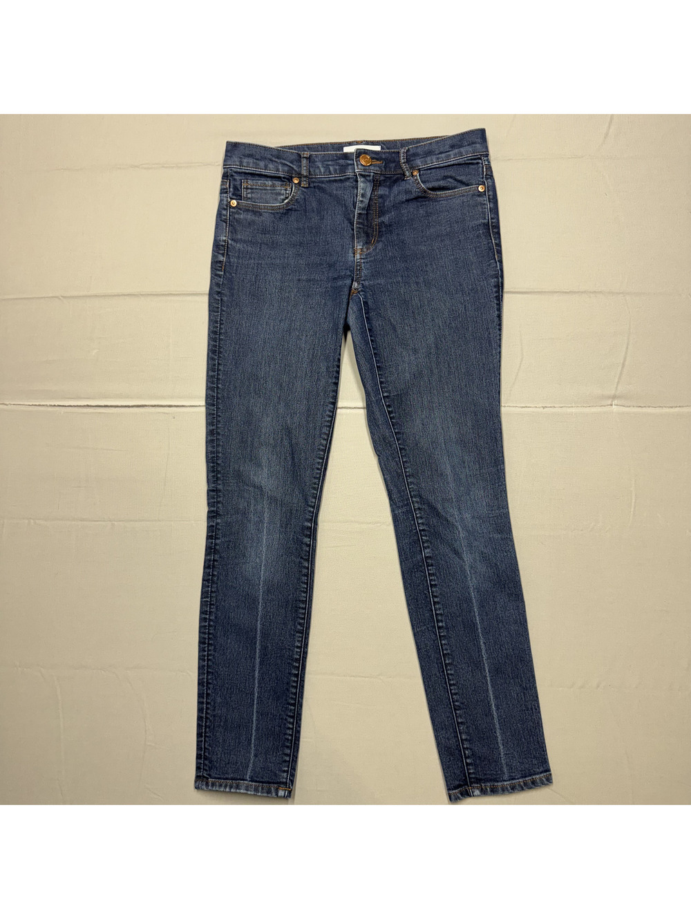 LOFT Women's Skinny Stretch Denim Jeans Size 4 Dark Wash Blue Casual Classic
